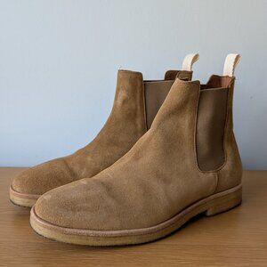 Oliver Cabell Tan Suede Chelsea Boots